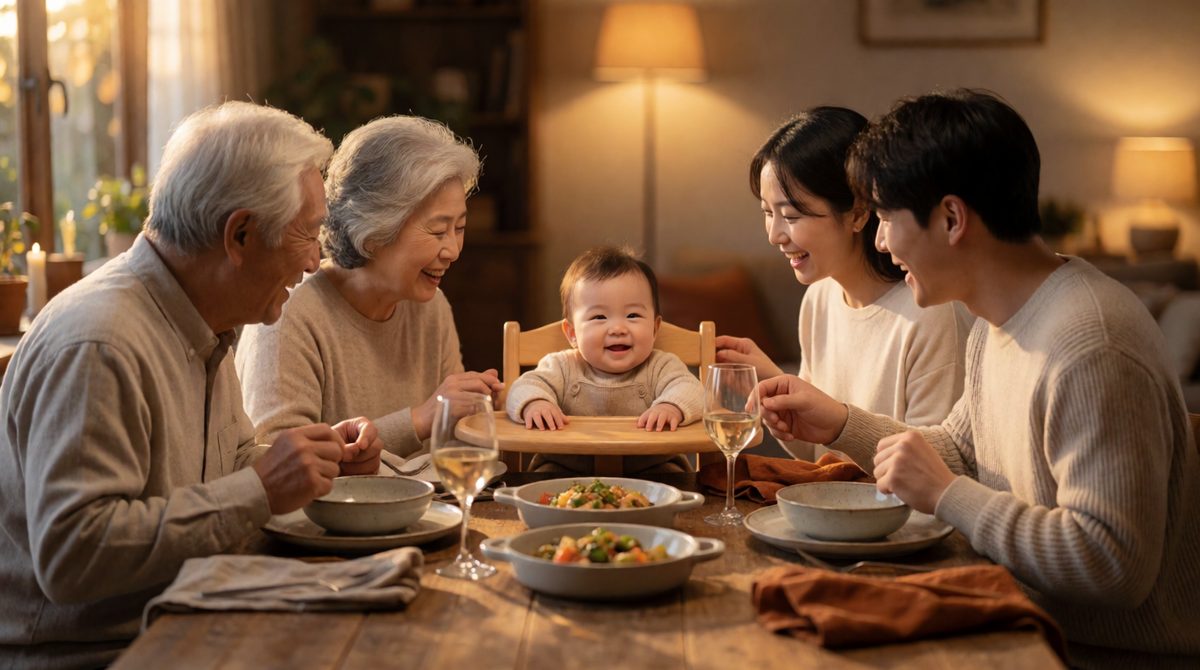 Socialisation starts the day we're born - a baby learns its family's way of life from the people around it