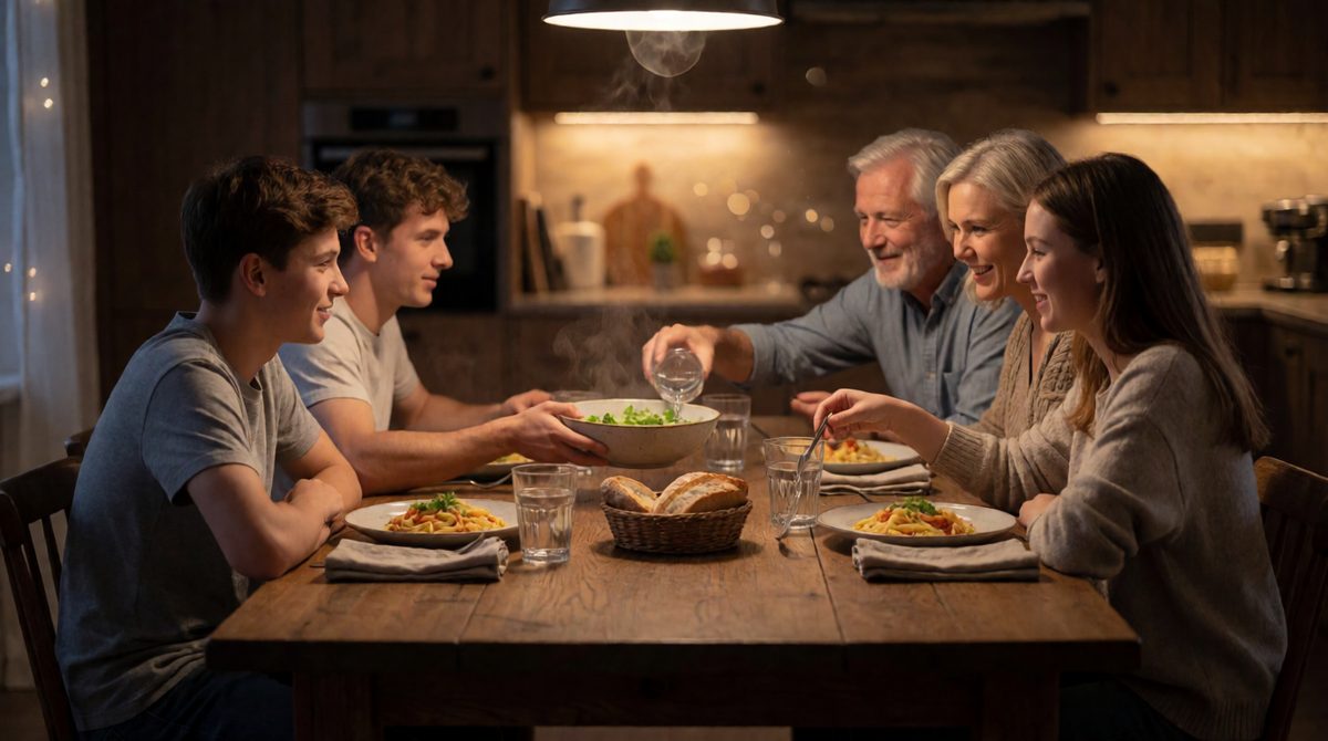One family dinner, three readings: functionalists see shared values, Marxists see class, feminists see gender roles