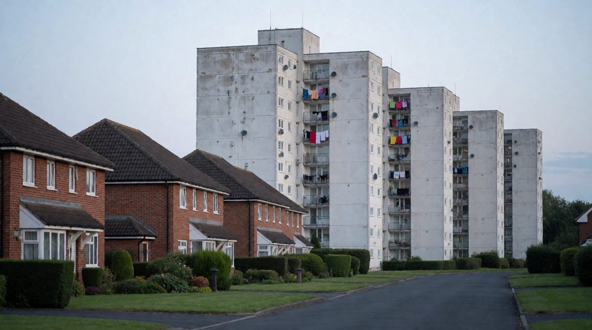Renting a cramped flat or owning a big house with a garden - housing is one of the clearest signs of social class
