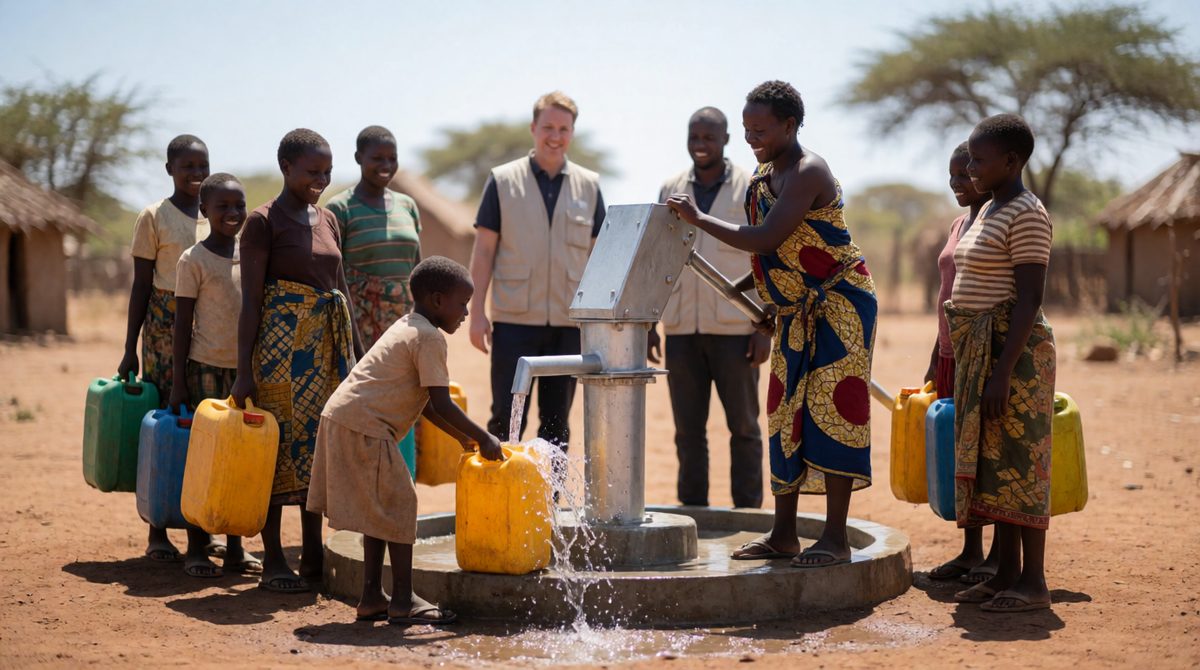 NGOs like this one fight poverty by bringing clean water straight to communities that need it