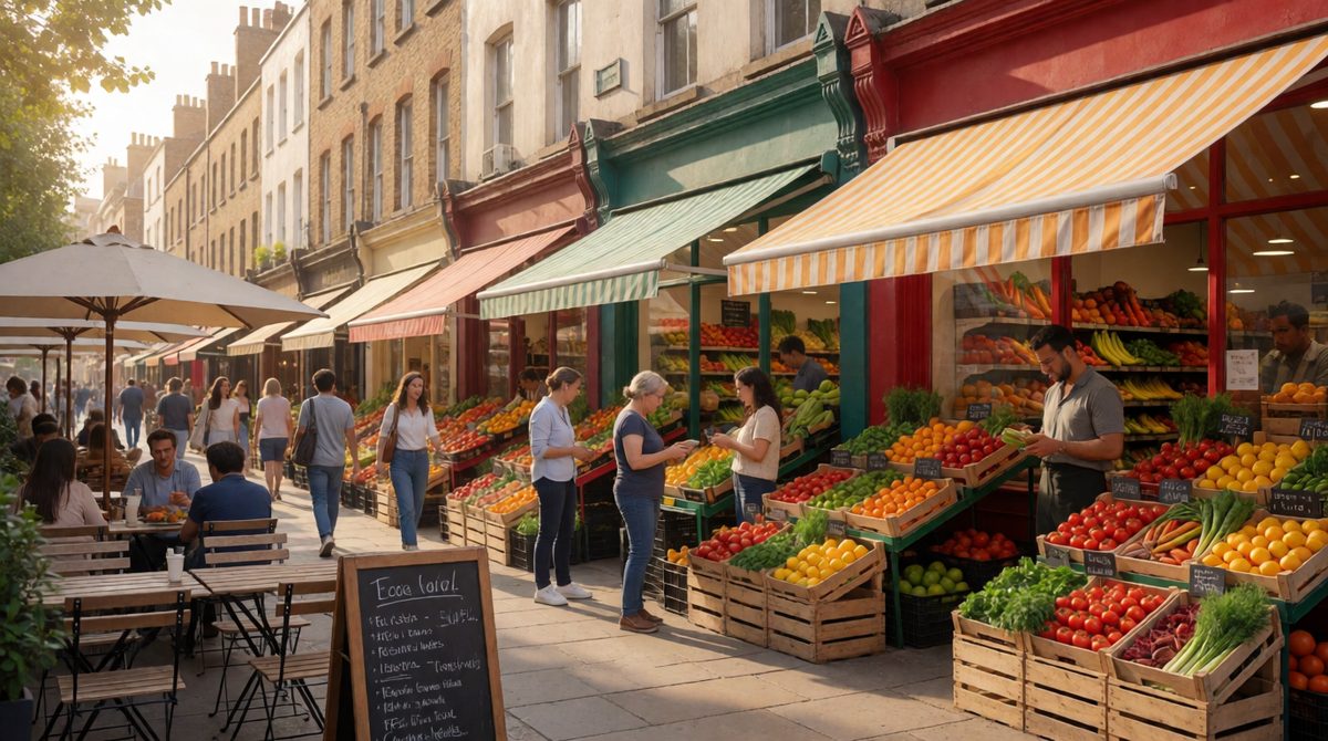 Migration makes receiving societies more culturally diverse, which you can taste on a street like this