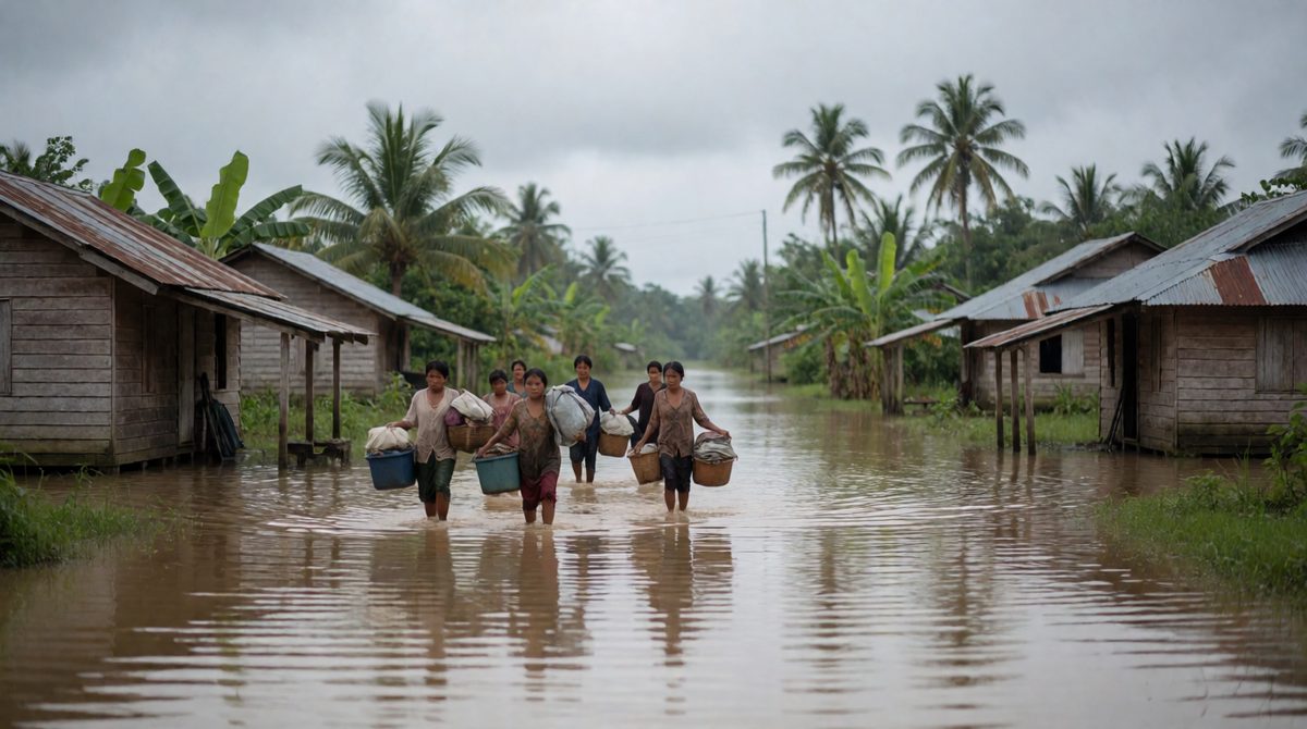 Richer societies produce most emissions, yet poorer communities often suffer the worst floods from climate change
