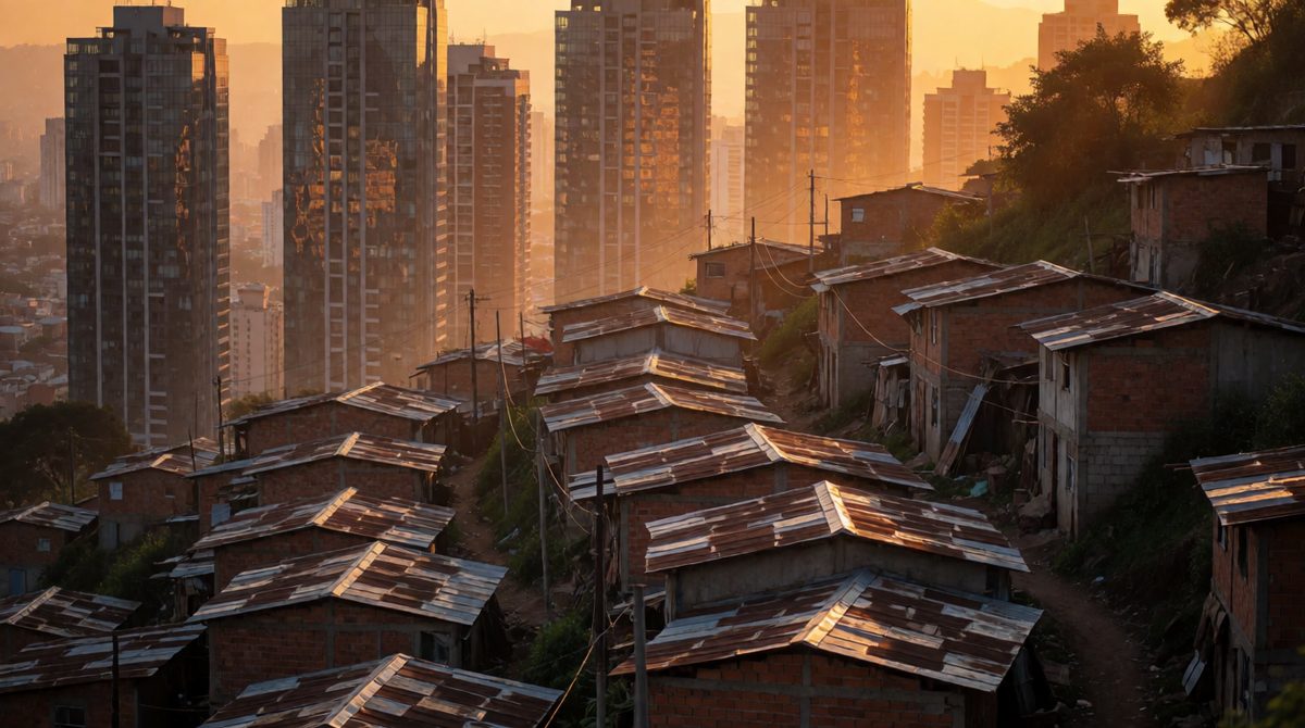 Cities in poorer societies can grow faster than governments can provide housing, clean water and sanitation