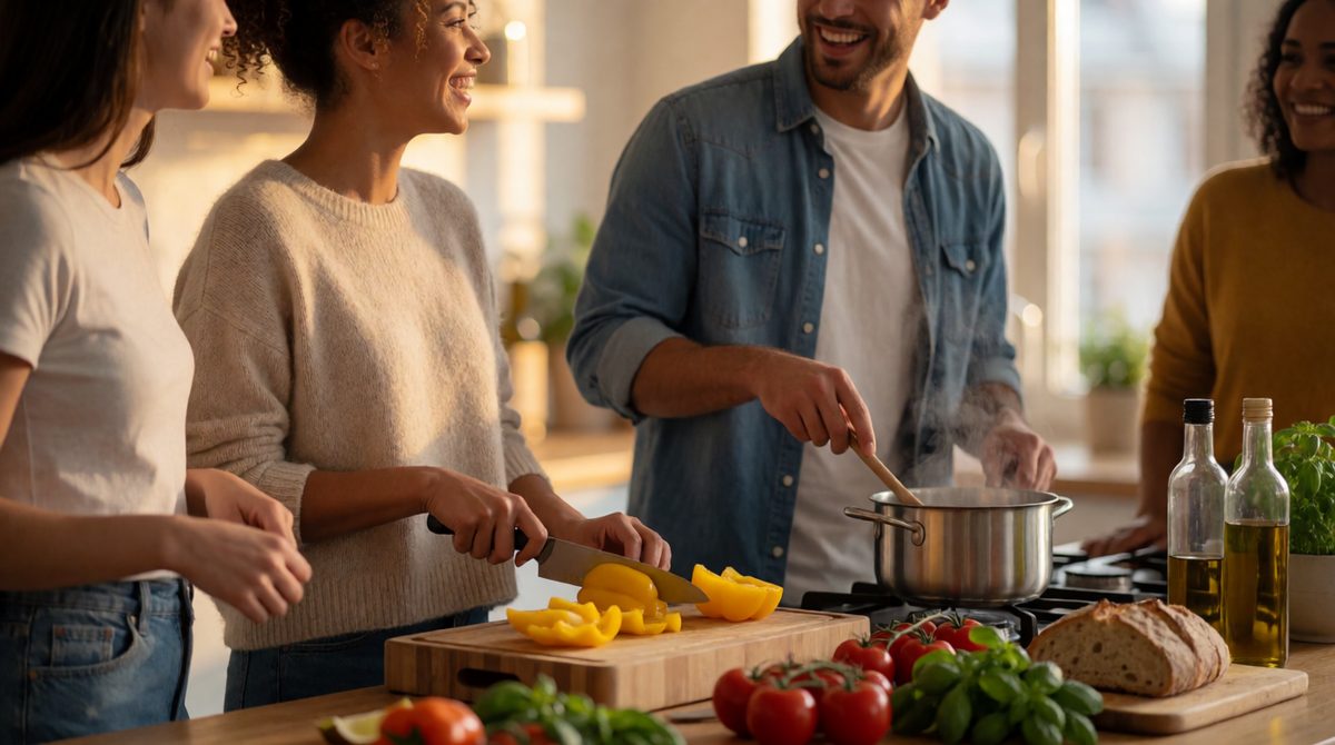 Friends as family: shared households like this are one alternative to living in a traditional family