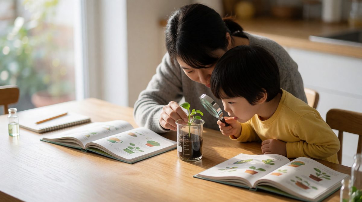 Kitchen-table classroom: in homeschooling a parent or tutor takes over the job of the school
