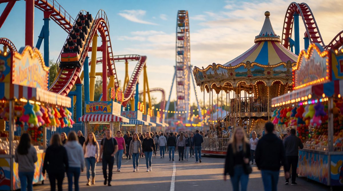 Theme parks and museums are built attractions