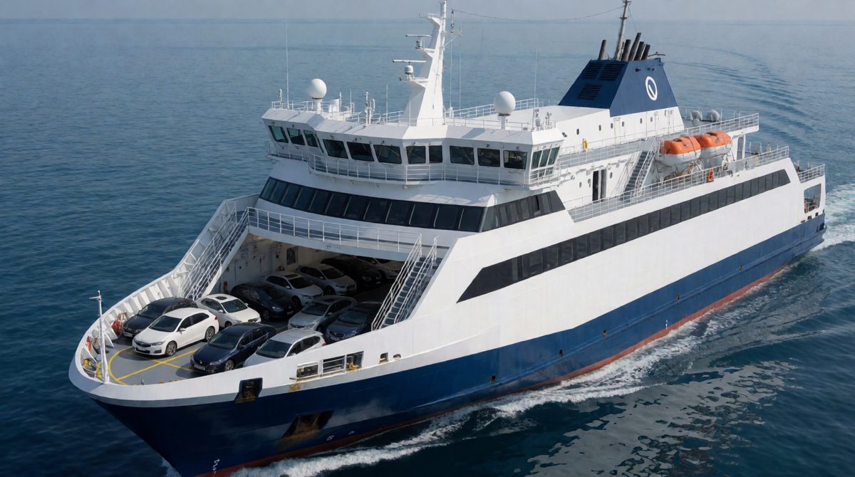 Ferries carry tourists across the water