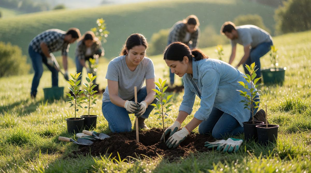 Planting trees can offset carbon