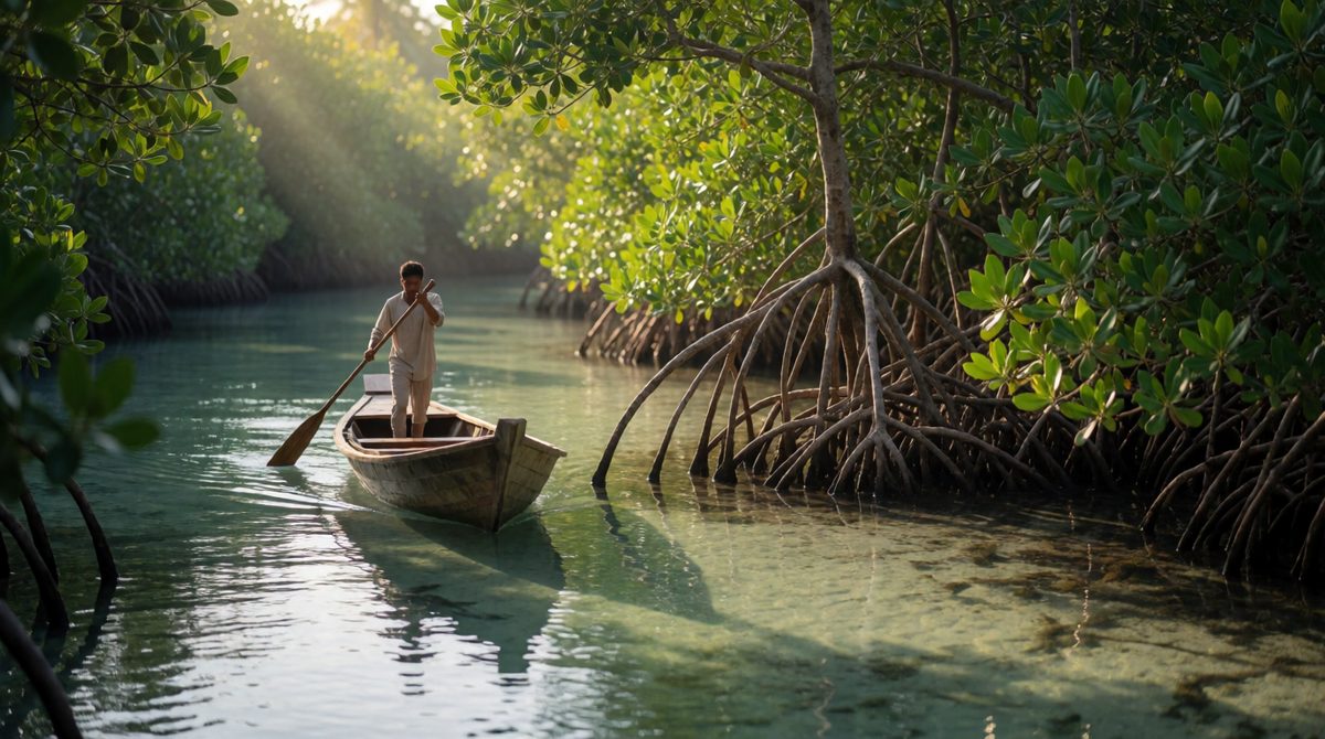 Mangroves are blue carbon heroes: they can store several times more carbon than land forests