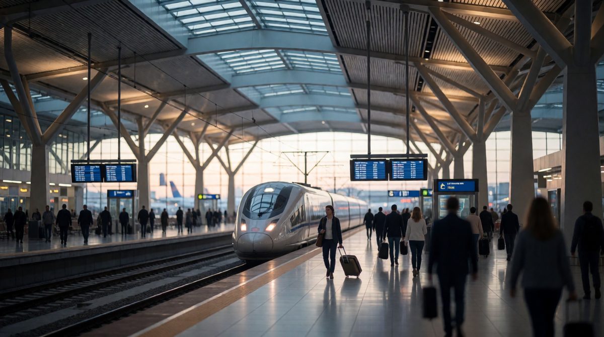 Transport hubs connect different modes