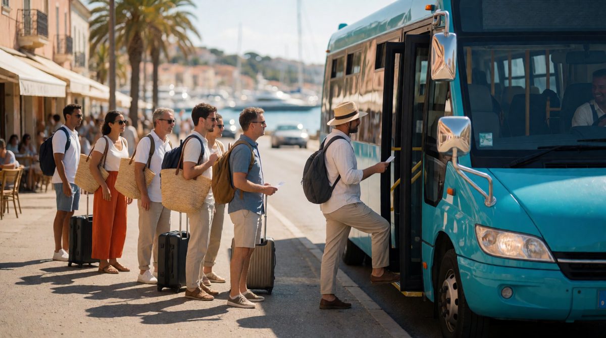 Local buses help tourists get around