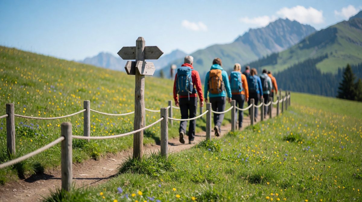 Visitor management, like keeping walkers on marked paths, protects fragile places from damage