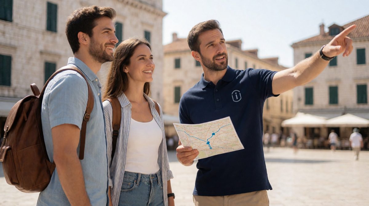 Staff often help tourists with directions