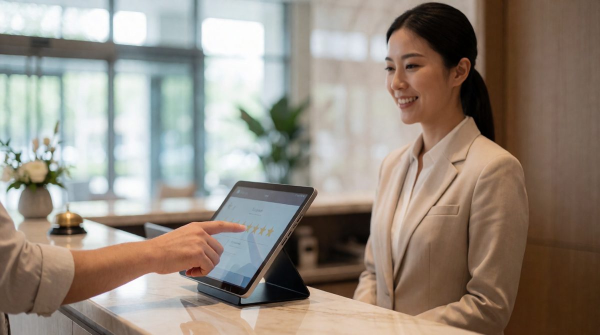 Customer feedback is gold: guests rating their stay helps hotels monitor reputation and improve