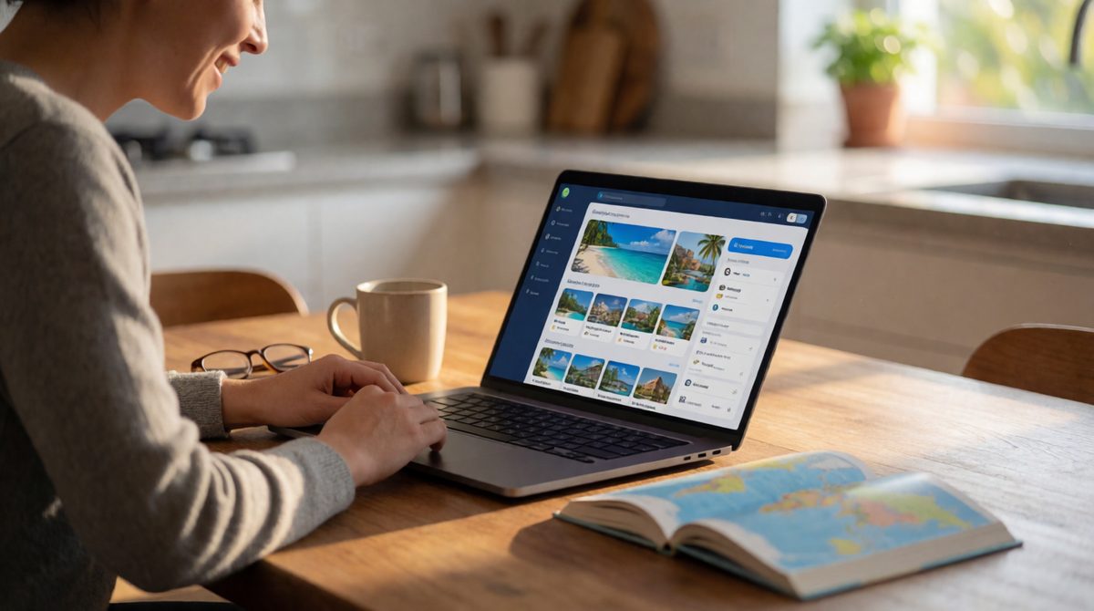 Many holidays are now booked online
