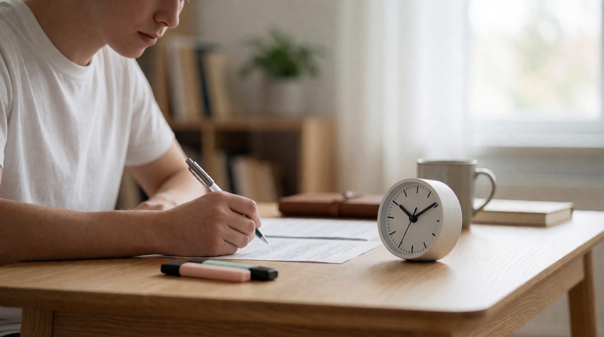 Set up properly before a timed mock