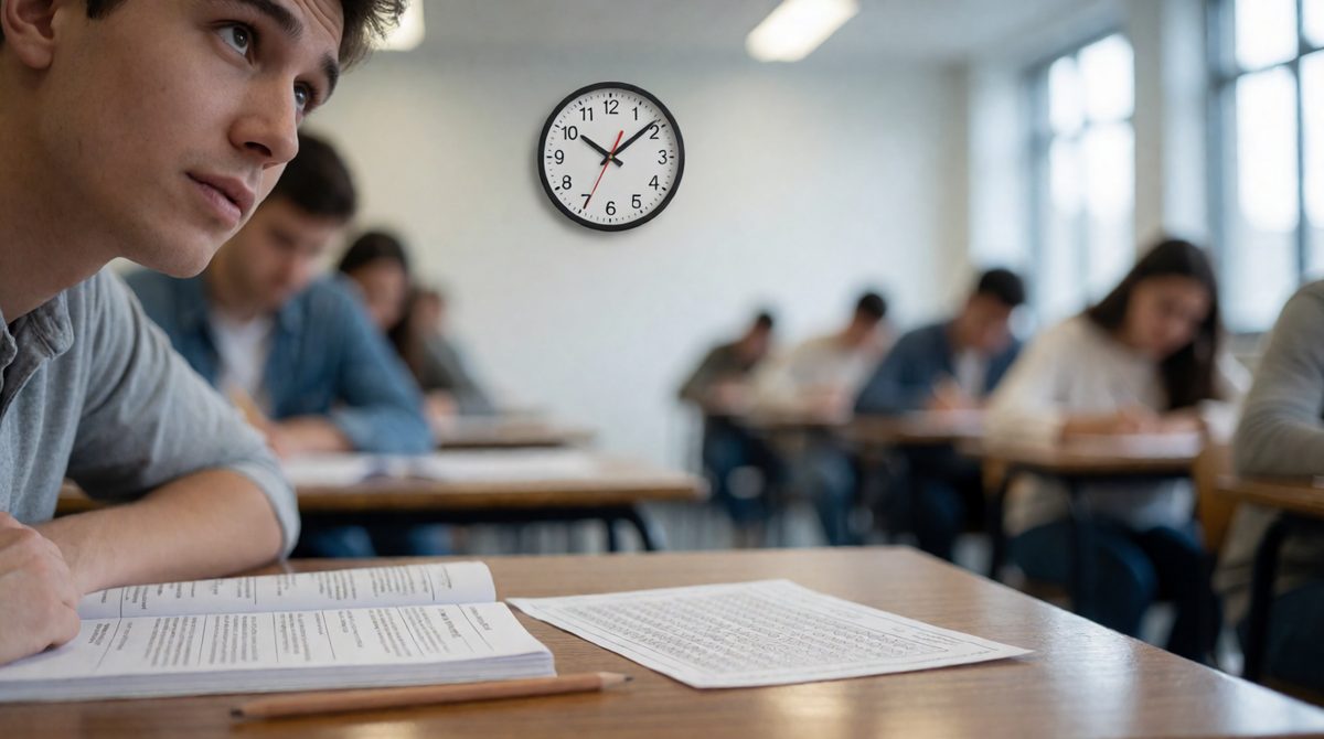 Good time management is key in exams