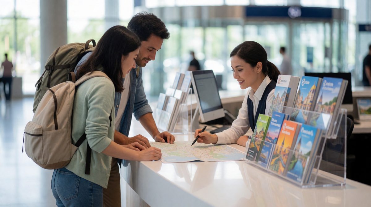 Tourist information centres help visitors
