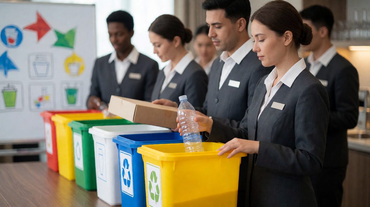 Training staff in sustainable practices