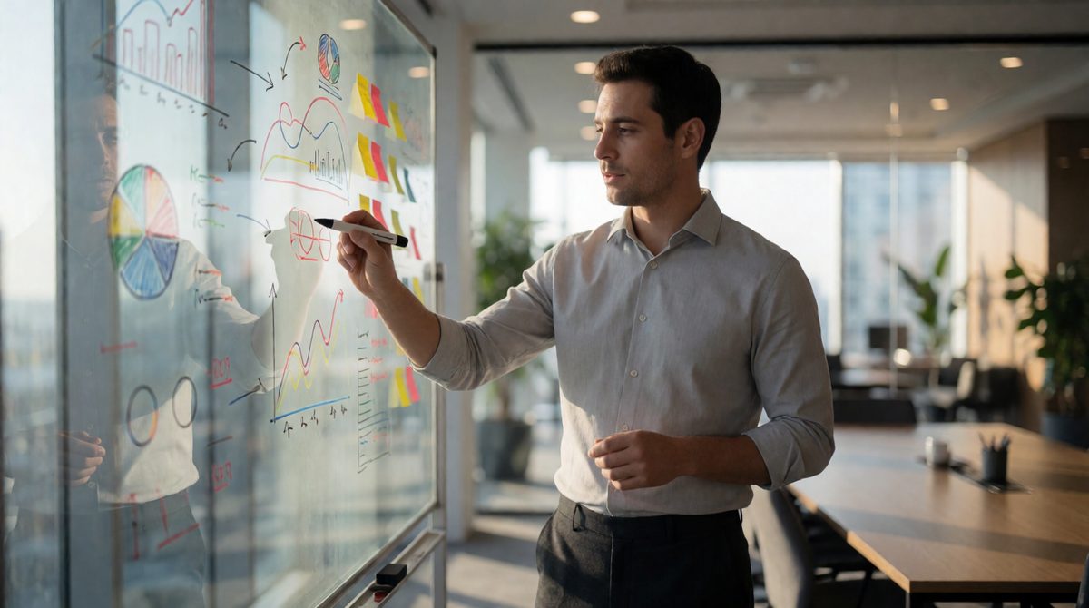 A marketing plan sets out objectives and actions