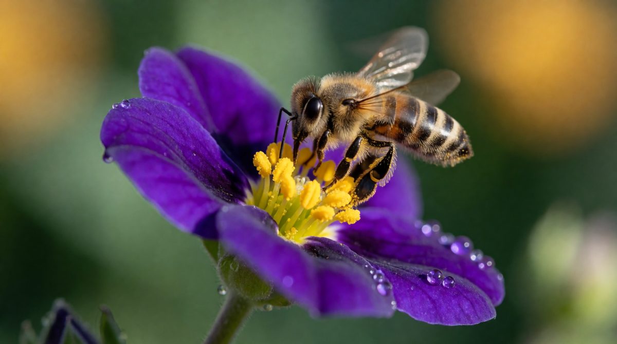 Bright petals and scent attract insects