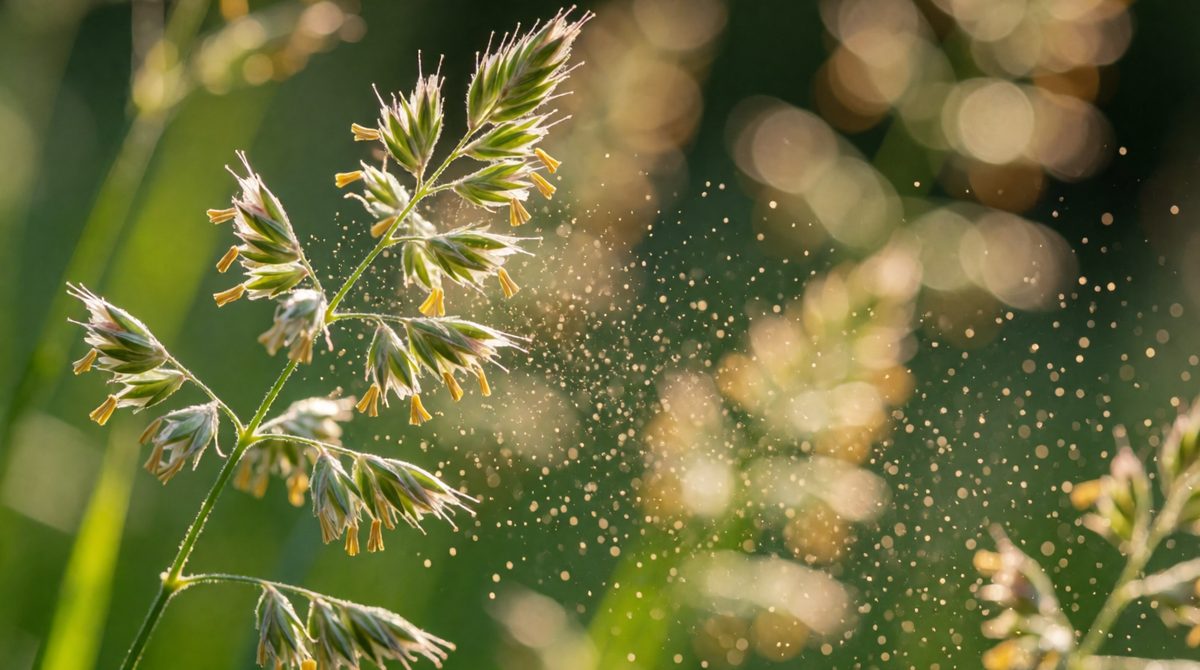 Grasses are wind-pollinated