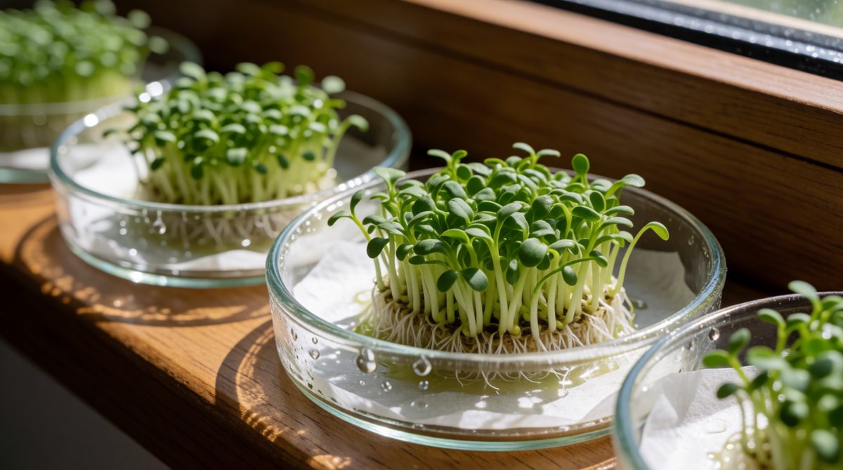 Investigating germination in a school lab