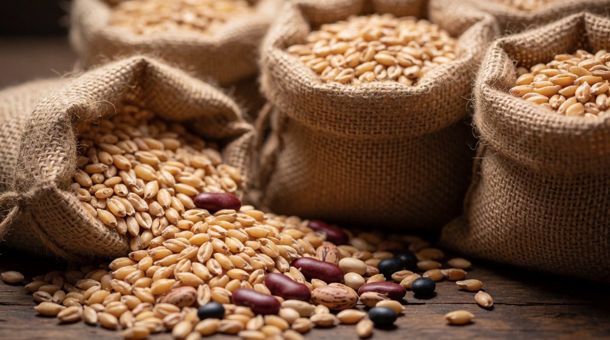 Seeds store food we eat - like wheat and beans