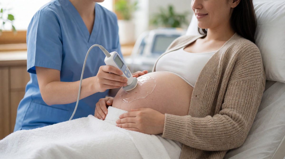 Midwives monitor the baby's health