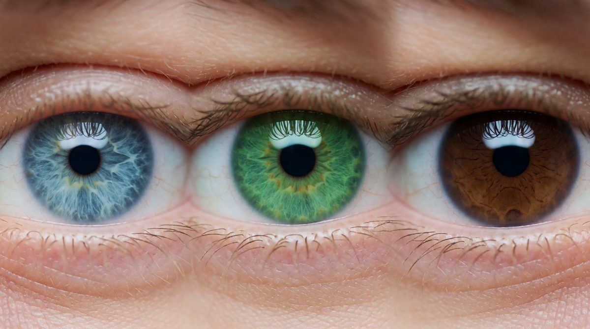 Different alleles give different eye colours