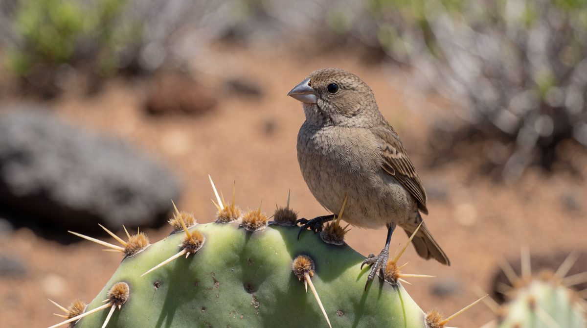 Darwin studied finches in the Galapagos