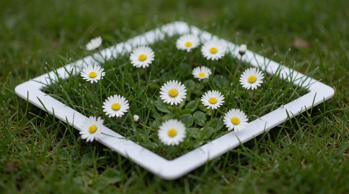 Counting daisies in a quadrat