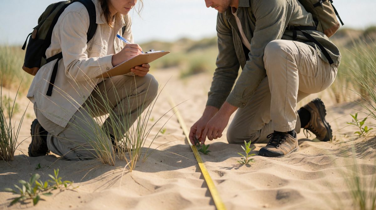 Transects show how species change across a habitat
