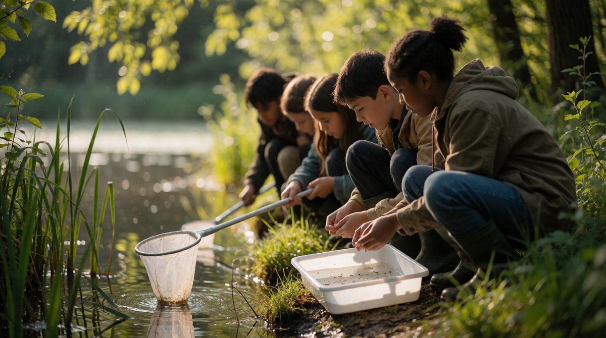 Pond dipping measures freshwater biodiversity