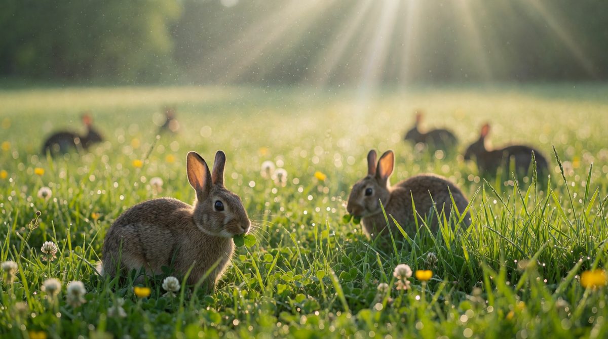 Energy flows from the sun through food chains