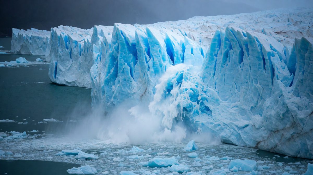 Global warming is melting glaciers and ice