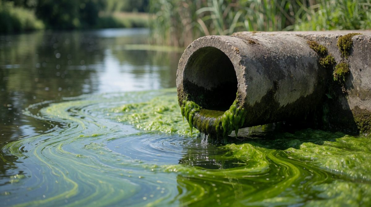 Sewage can cause eutrophication