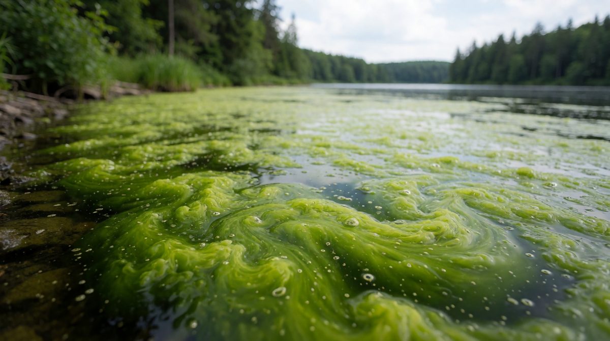 Algal blooms block light and use up oxygen