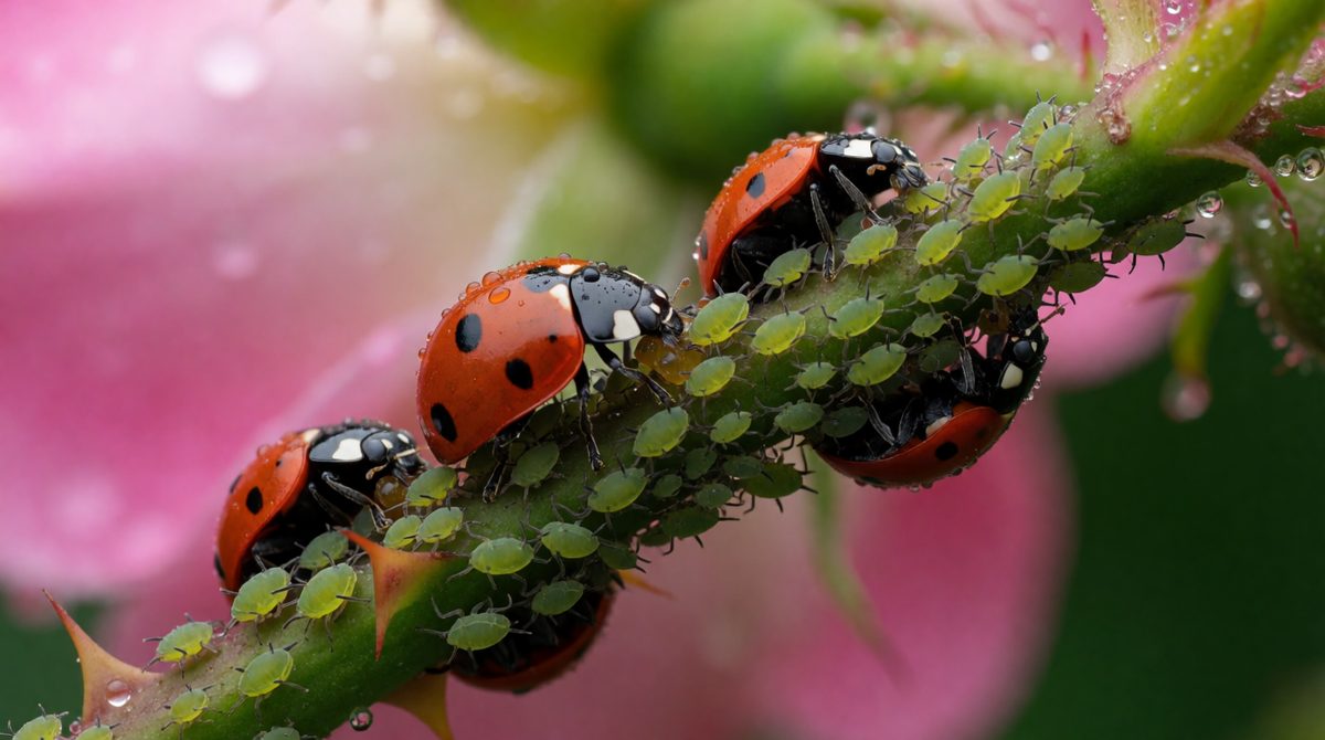 Ladybirds are used for biological pest control