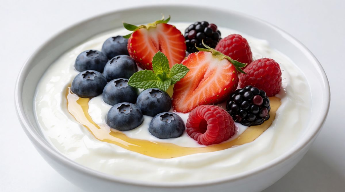 Bacteria turn milk into yoghurt