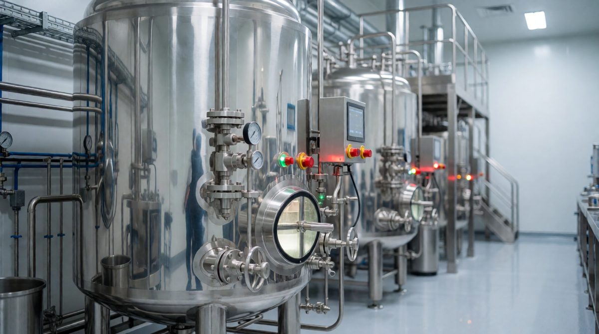 Industrial fermenters grow microorganisms on a huge scale