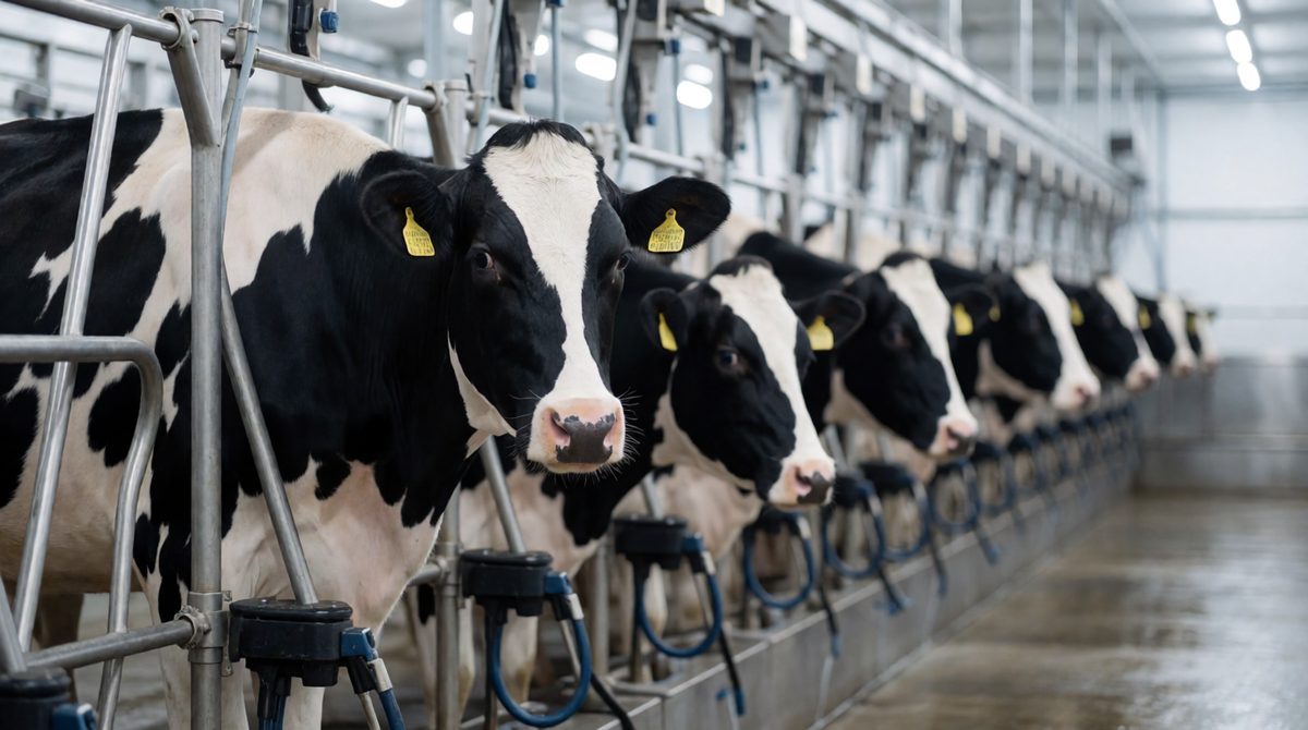 Dairy cows have been bred to produce lots of milk