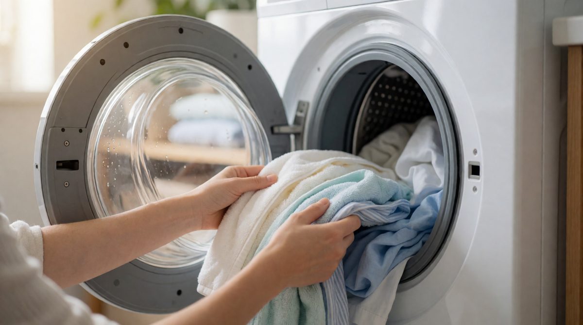 Enzymes in washing powder digest stains