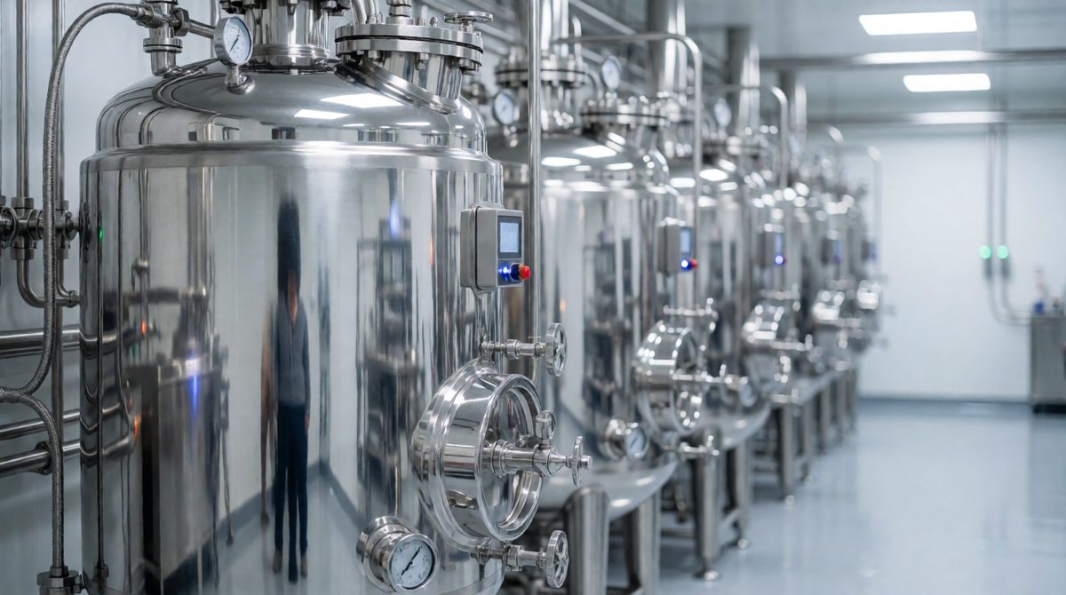 Bioreactors grow microbes on a large scale