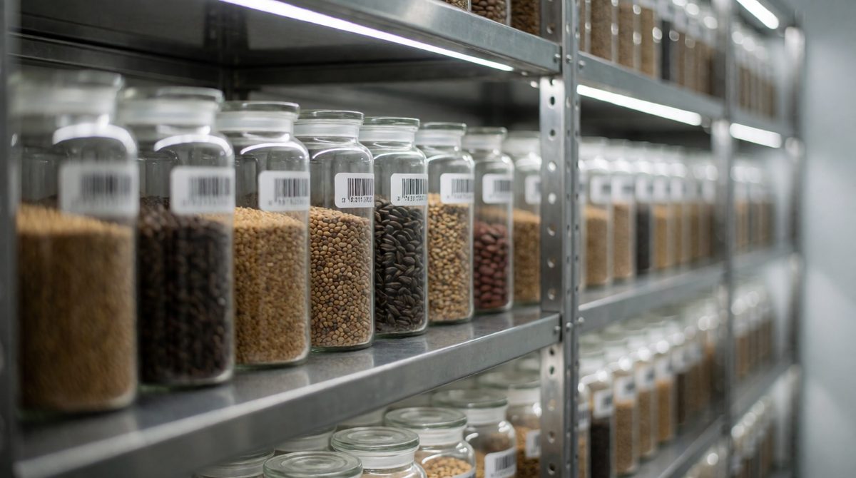 Seed banks store seeds for the future
