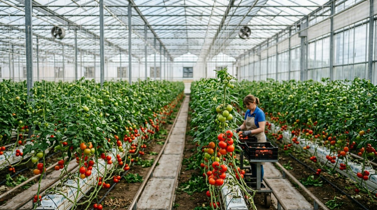 Greenhouses control the limiting factors of photosynthesis