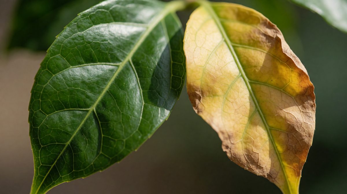 Without magnesium, leaves turn yellow