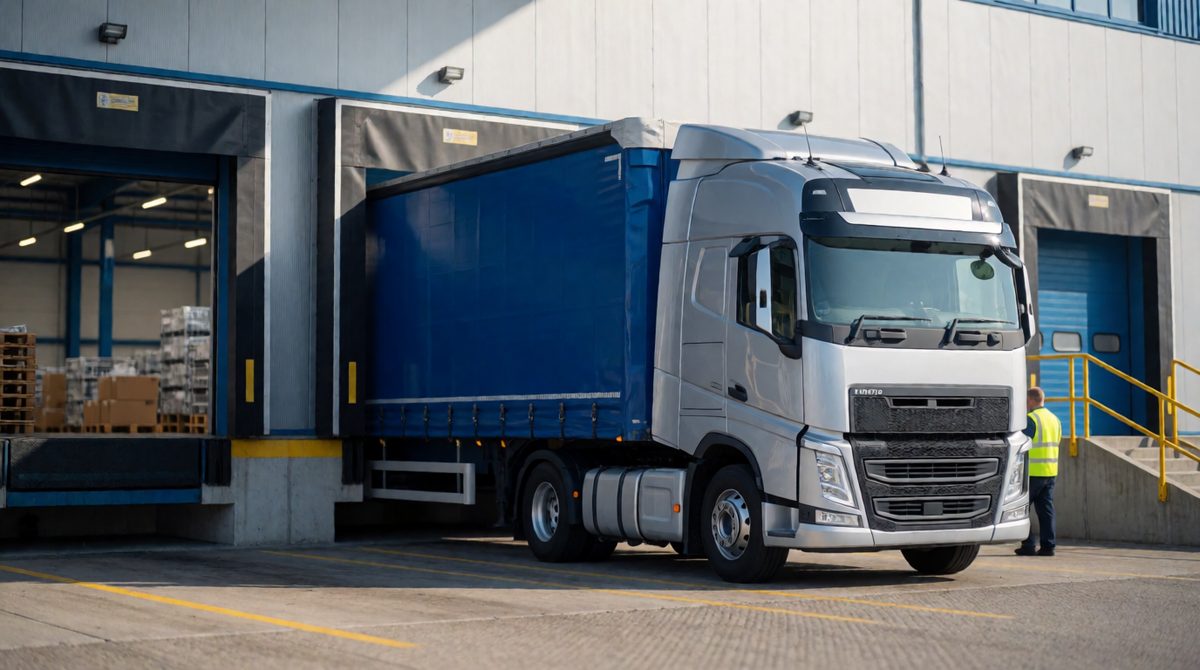 Just-in-time means stock arrives as it's needed
