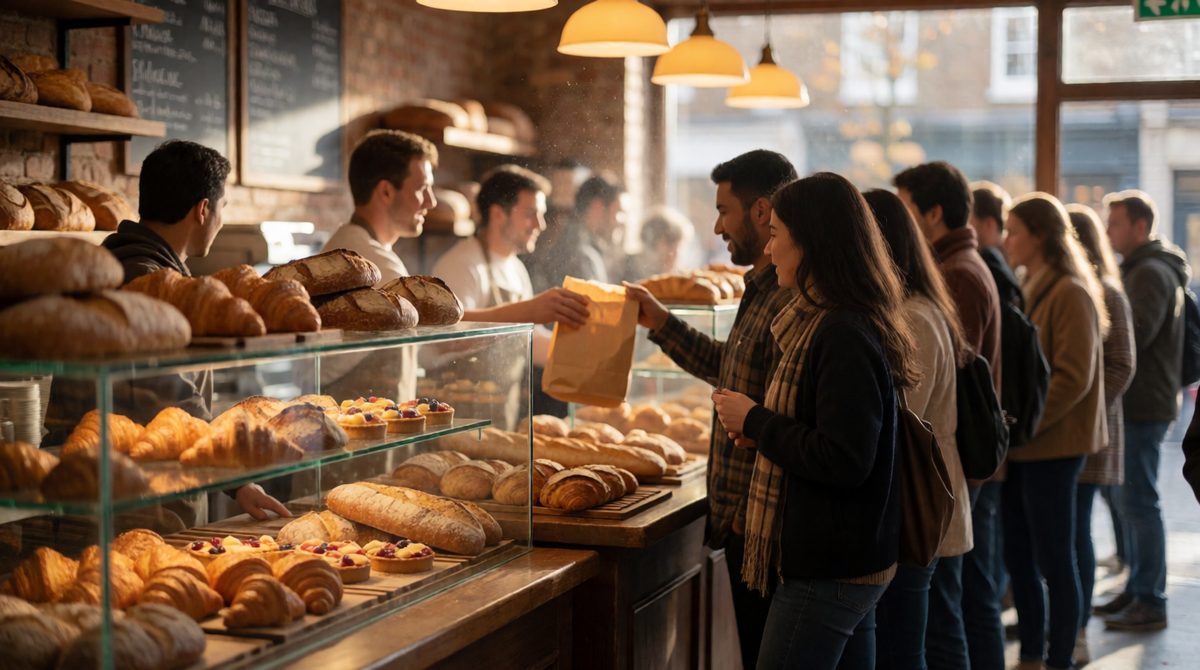 Bakeries locate close to their customers