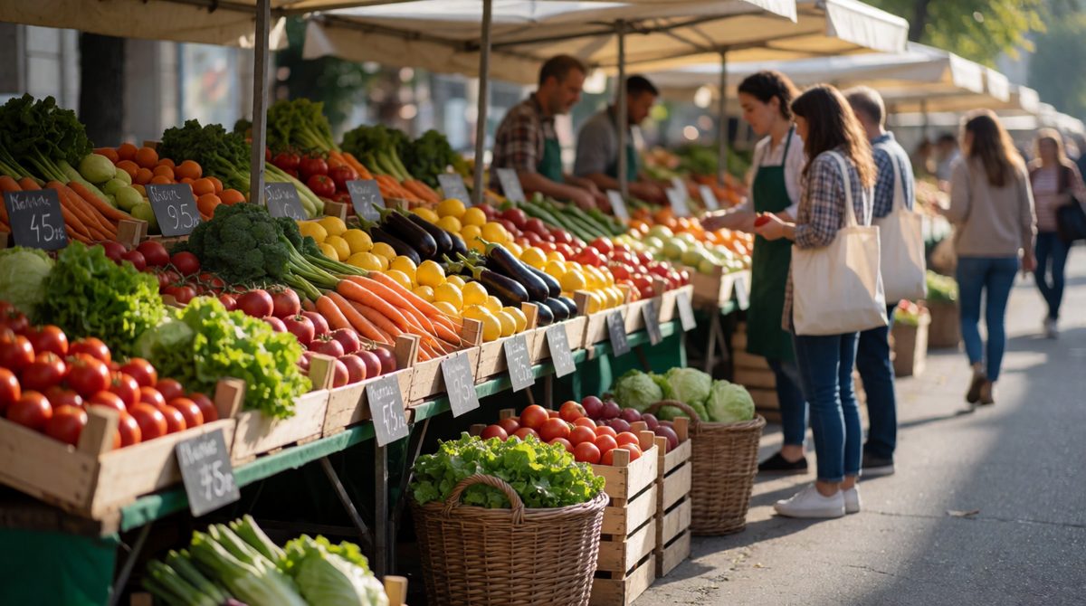 Fresh fruit stalls have lots of rivals, so a small price rise sends buyers next door: price elastic